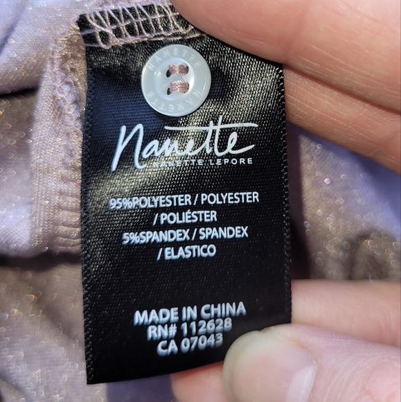 Nanette Lepore Crushed Velvet Choker Neck Top, VGUC, Size L - Picture 7 of 7